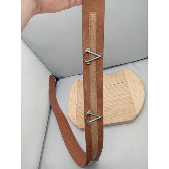 Assassin's Creed Symbol Brown Belt Black Buckle Bio World 2017 Size Small(28-30) - Picture 8 of 10